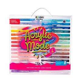 MARCADOR MOOVING ACRYLIC MODE BLISTER X30 COLORES 2636292
