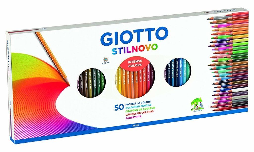 LAPICES DE COLORES GIOTTO STILNOVO CAJA X50 3.3 MM LAPIPAXX50C