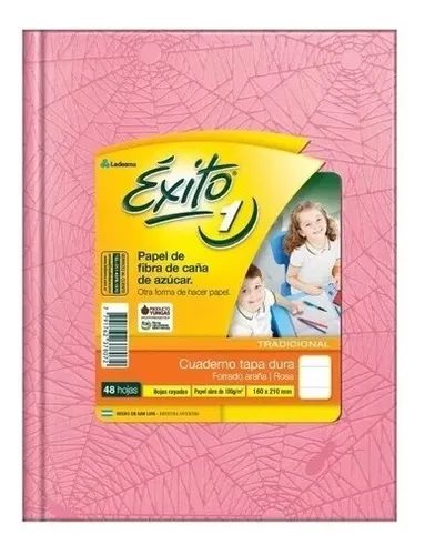 CUADERNO EXITO E1 FORRADO T.D ROSA X 48 HJS RAY.0020454