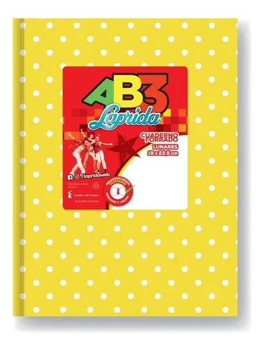 CUADERNO LAPRIDA AB3 LUNARES T.D. AMARILLO X 50 HJS RAY.0011815