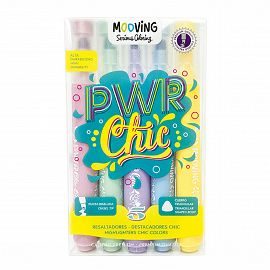 RESALTADOR MOOVING PWR CHIC BLISTER SURTIDO X 5 U.2636315