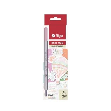 MICROFIBRA FILGO LINER 038 0.4 X6 PASTEL