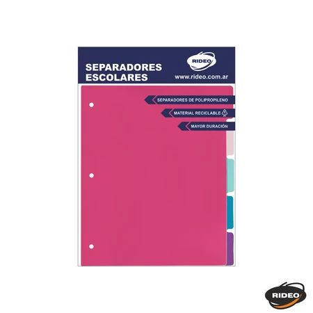 SEPARADOR RIDEO N3 PASTEL POLIPROP