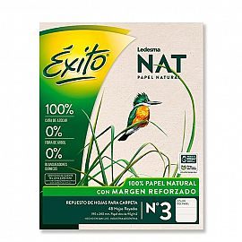 REPUESTO EXITO NAT C/MARGEN REFORZADO X 48 H. RAYADO 0022080