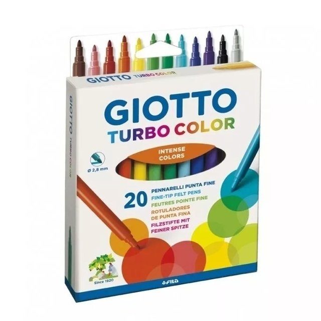 MARCADORES GIOTTO TURBO X 20 COLORES 2830102