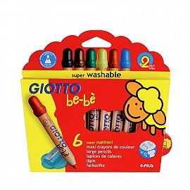 LAPICES DE COLORES GIOTTO BEBE X 6 COLORES 2830030