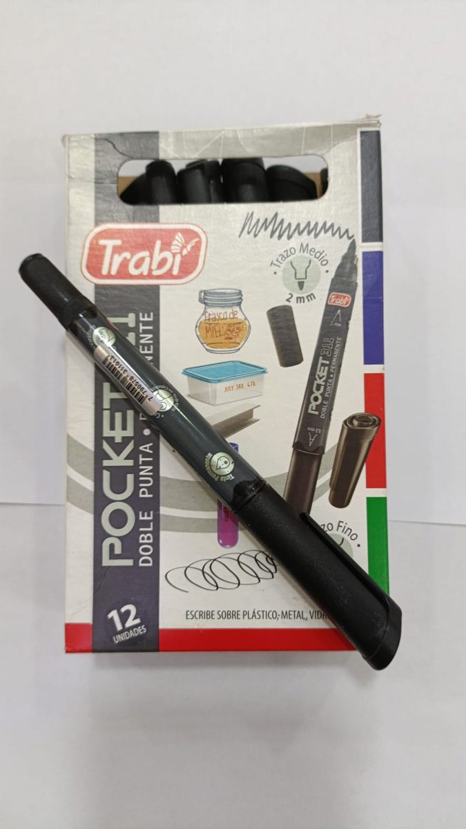 MARCADOR TRABI DOBLE PUNTA FINO Y MEDIO 311 1215520