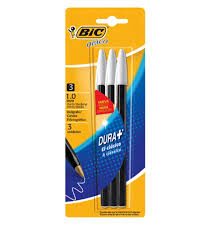 BOLIGRAFO BIC OPACO 1MM NEGRO X3 UDS