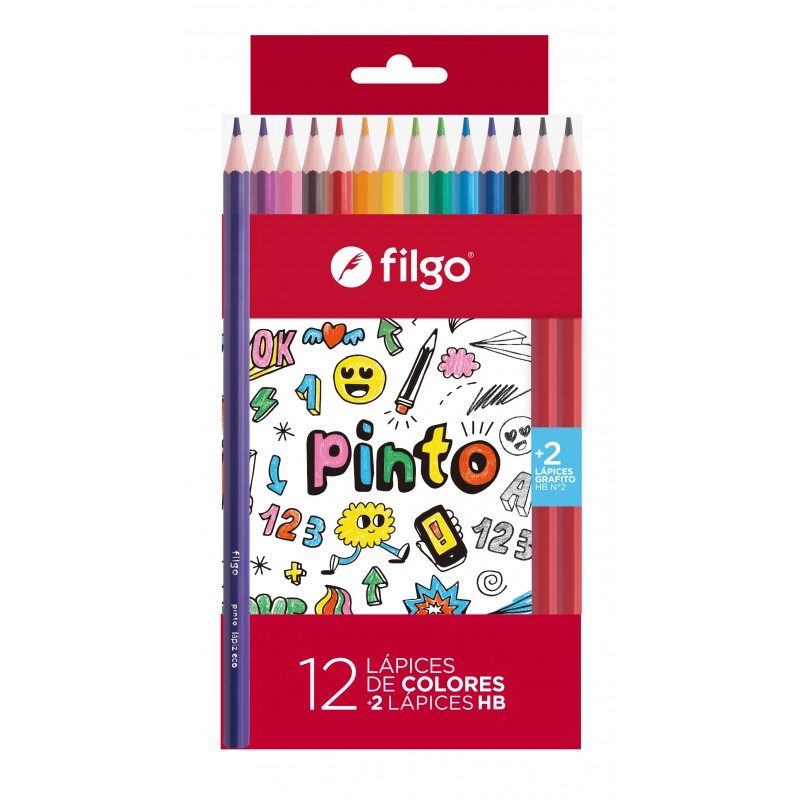LAPICES FILGO DE COLORES+2 HB GRAFITO