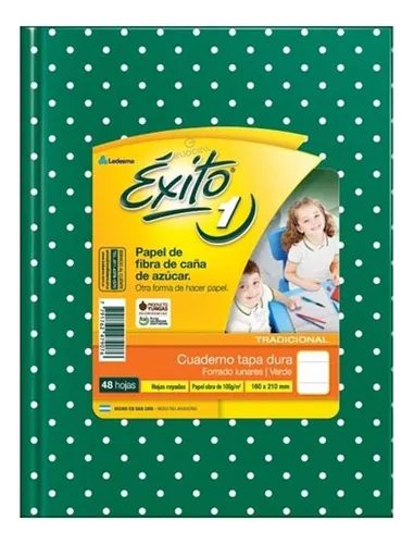 CUADERNO EXITO E1 LUNARES T.D VERDE X 48 HJS RAY.0020582