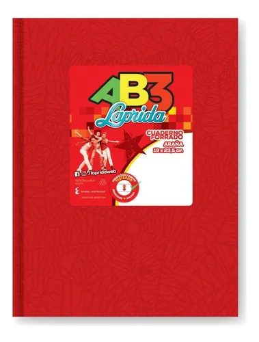 CUADERNO LAPRIDA AB3 ARAÑA T.D. ROJO X 50 HJS RAY.0011711