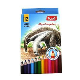 LAPICES DE COLORES TRABI TRIANGULARES JUMBO X12 1216532