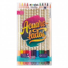 LAPICES DE COLORES MOOVING ACUARELADOS X 12 LARGOS 2636560