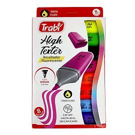 RESALTADOR TRABI FLUO CAJA X8 UDS 1214062