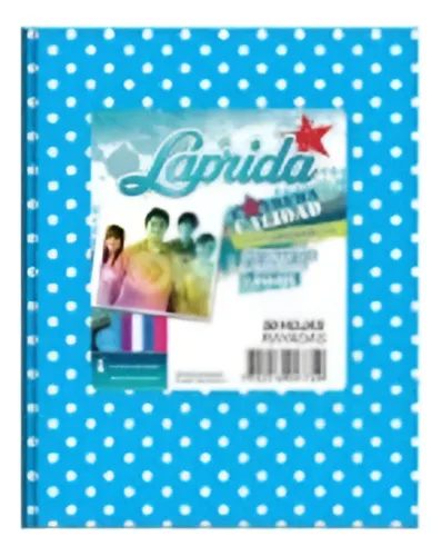 CUADERNO LAPRIDA LUNARES T.D. CELESTE X 50 HJS RAY.0011553
