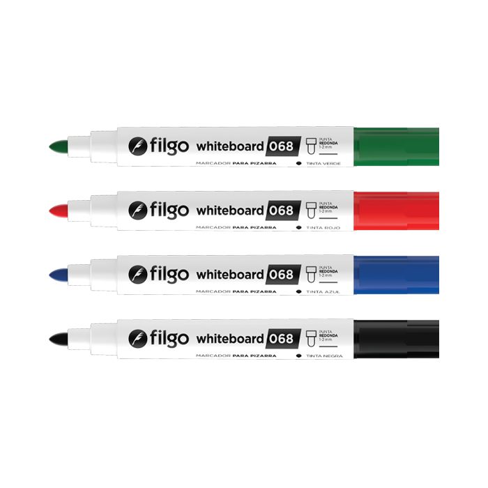 MARCADOR FILGO P/PIZARRA 068 COLORES