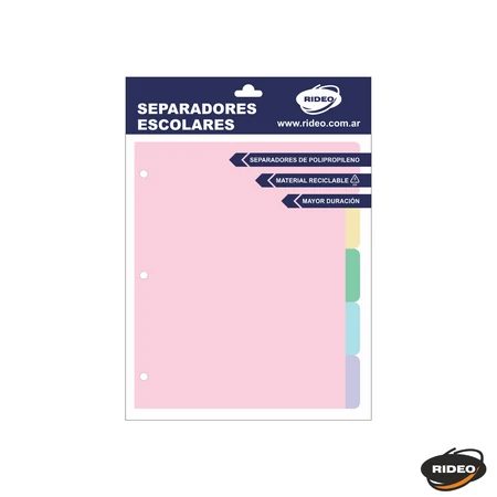 SEPARADOR RIDEO N3 5 POS FRESH POLIPROP