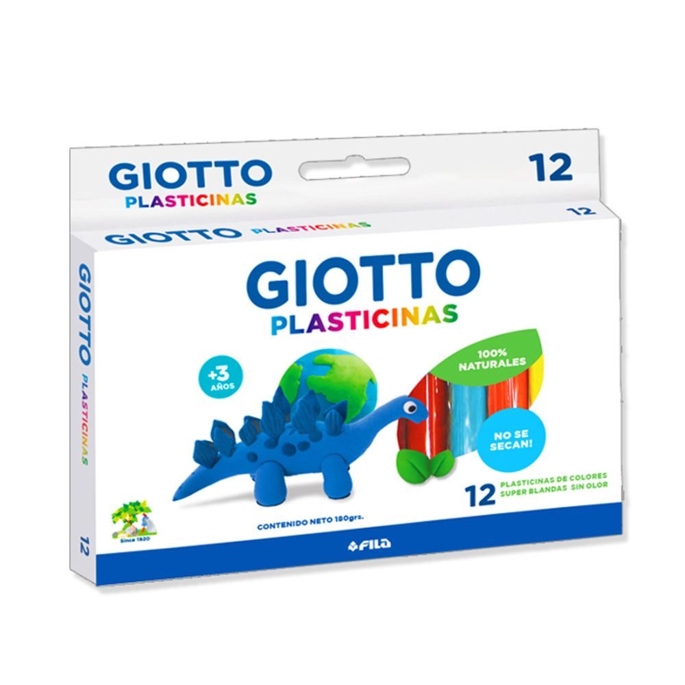 PLASTILINA PLASTILINAS GIOTTO X12 PLASTIMANUELX12S