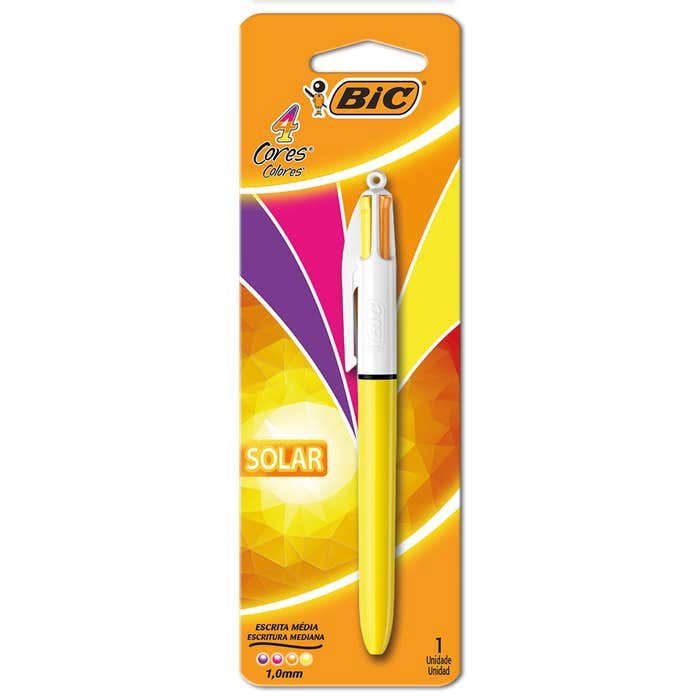 BOLIGRAFO BIC 4 COLORES ESPECIAL SOLAR 0091484