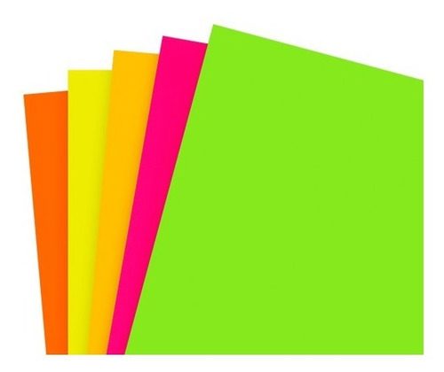 CARTULINA ESCOLAR LUMA FLUO 45 X 63 CM. V/COLORES 1203149