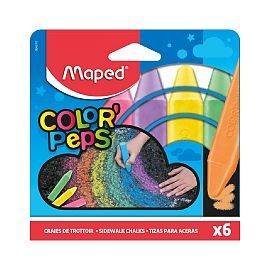TIZA MAPED COLOR PEPS CUADRADAS X6 0750260