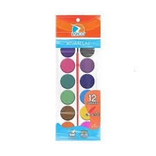 ACUARELA EZCO ESCOLAR X 12 COLORES 2383012
