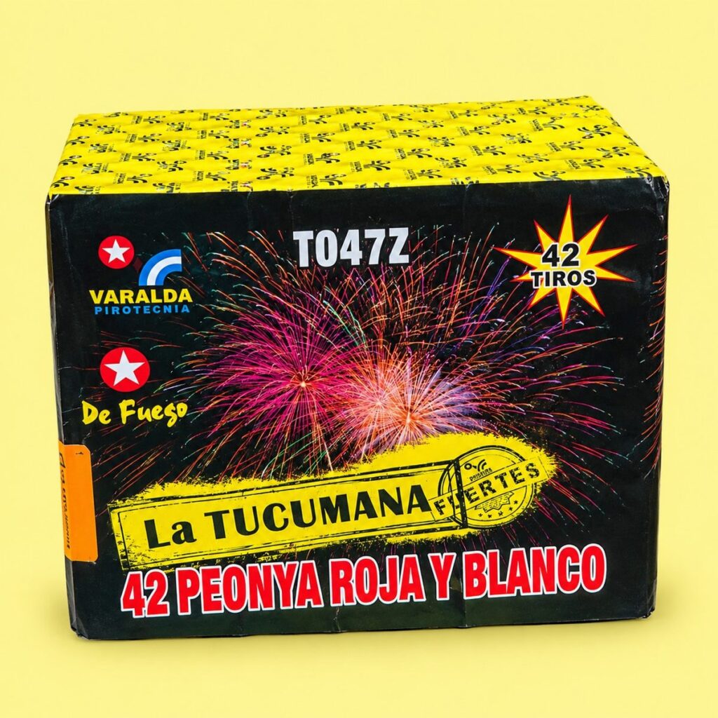 TORTA 42 PEONIA ROJA Y BLANCO T047Z