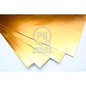 CARTULINA ESCOLAR LUMA METALIZADA ORO.A604ORO 45 X 61 CM.1203371