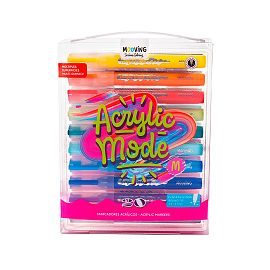 MARCADOR MOOVING ACRYLIC MODE BLISTER X20 COLORES 2636291