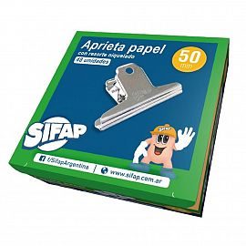 APRIETA PAPEL SIFAP DE METAL NIQUELADO NRO.50 (5 CM)0320550