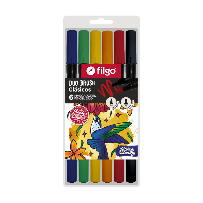 MARCADORES FILGO BRUSH 035 DUO X6 CLASICOS