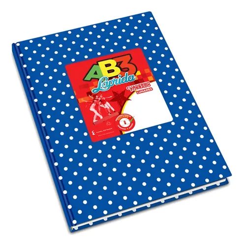 CUADERNO LAPRIDA AB3 LUNARES T.D. AZUL X 50 HJS RAY.0011810