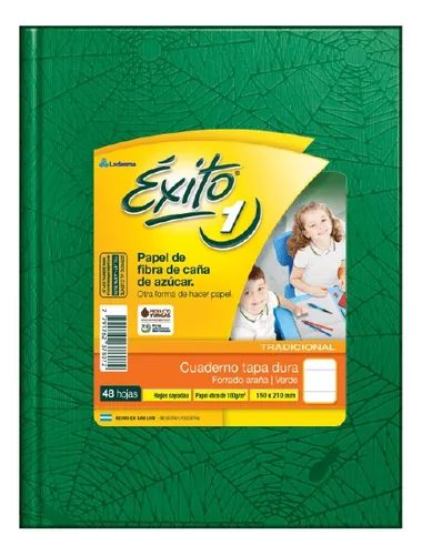 CUADERNO EXITO E1 FORRADO T.D VERDE X 48 HJS RAY.0020452