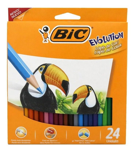 LAPICES DE COLORES BIC EVOLUTION X24 0095124