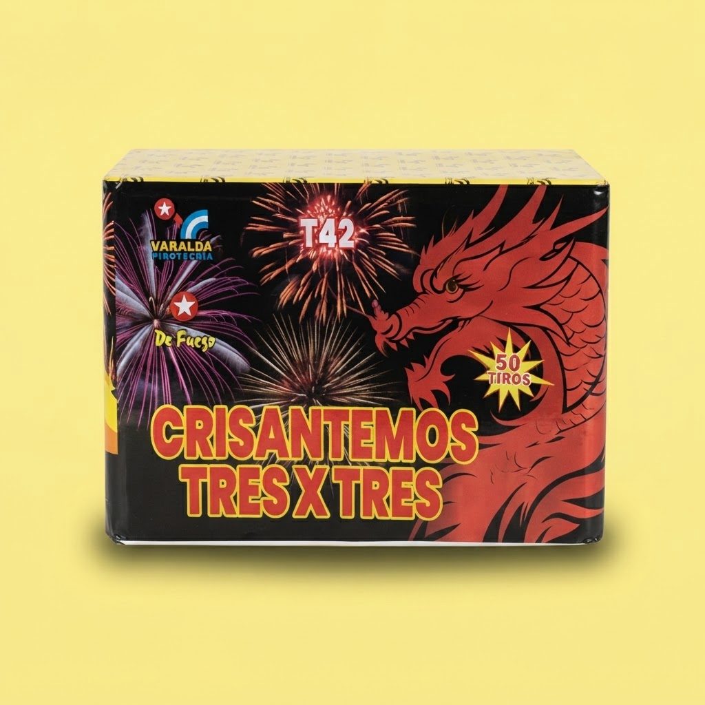 TORTA CRISANTEMOS 3X3 49M T42