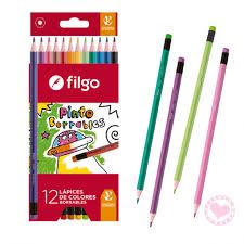 LAPICES FILGO DE COLOR BORRABLES X12
