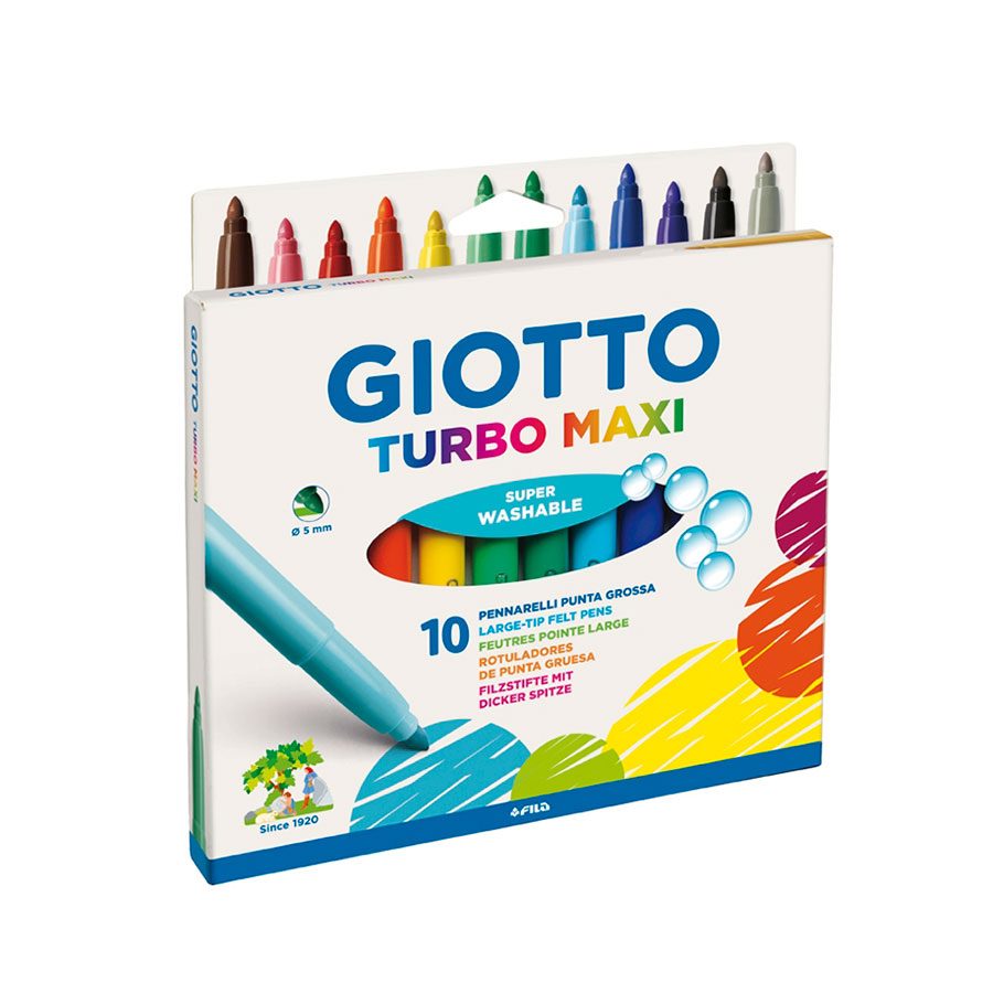 MARCADORES GIOTTO TURBO MAXI X 10 COLORES 2830111