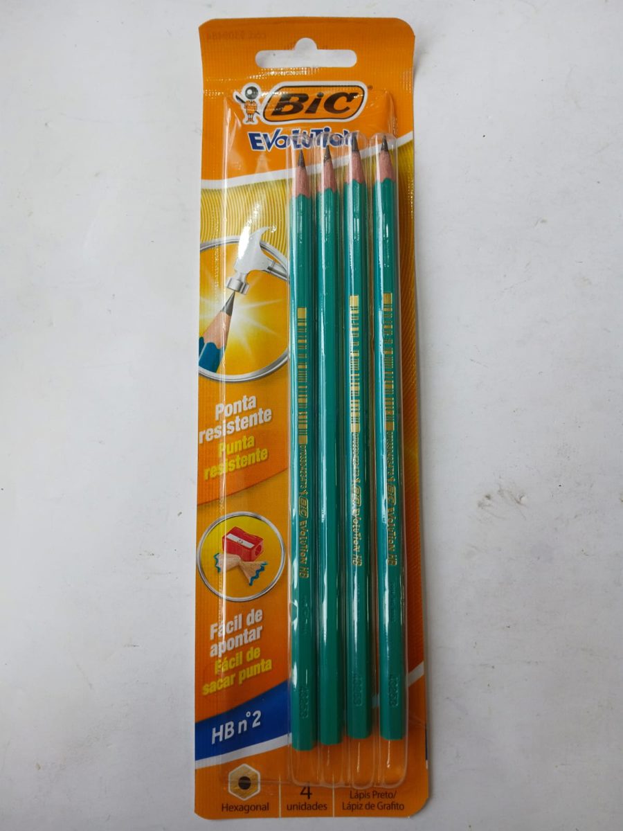 LAPIZ BIC EVOLUTION HB BLISTER X4