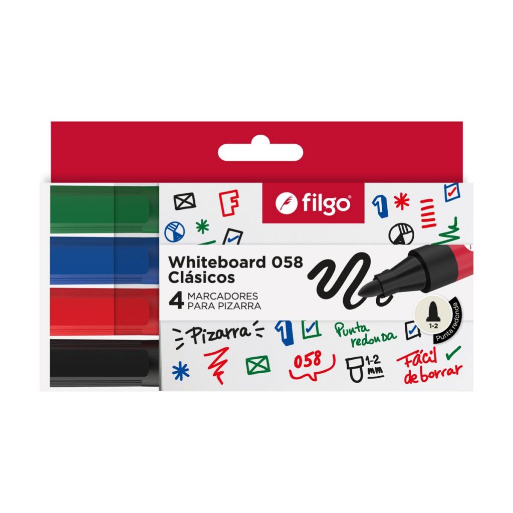MARCADOR FILGO PIZARRA 058 X4