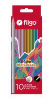 LAPICES FILGO DE COLOR METALIZADOS X10