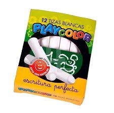 TIZA PLAYCOLOR BLANCA X12