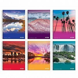 CUADERNO AVON 16/21 C/ESPIRAL X 84 HJS. CUADRICULADO 0023056