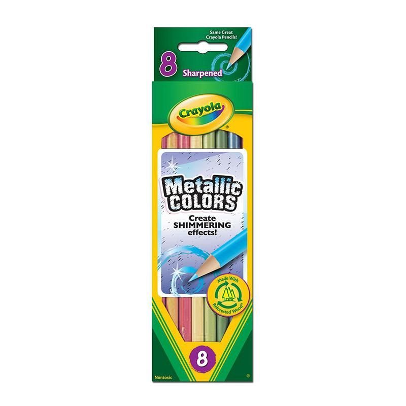 LAPICES DE COLORES CRAYOLA METALIZADOS X8 1028555