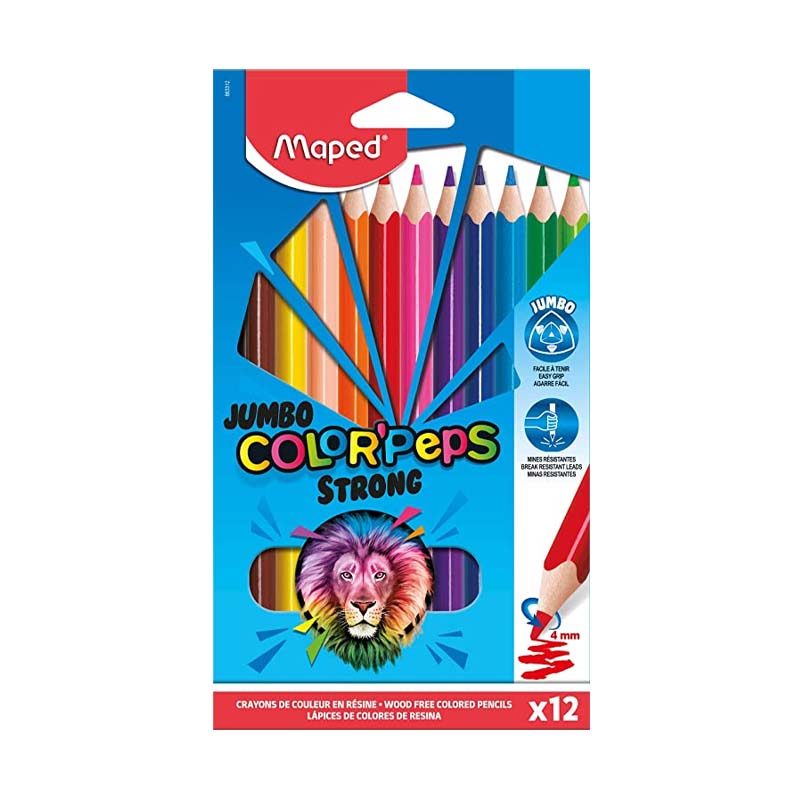 LAPICES MAPED X12 JUMBO STRONG 0751712