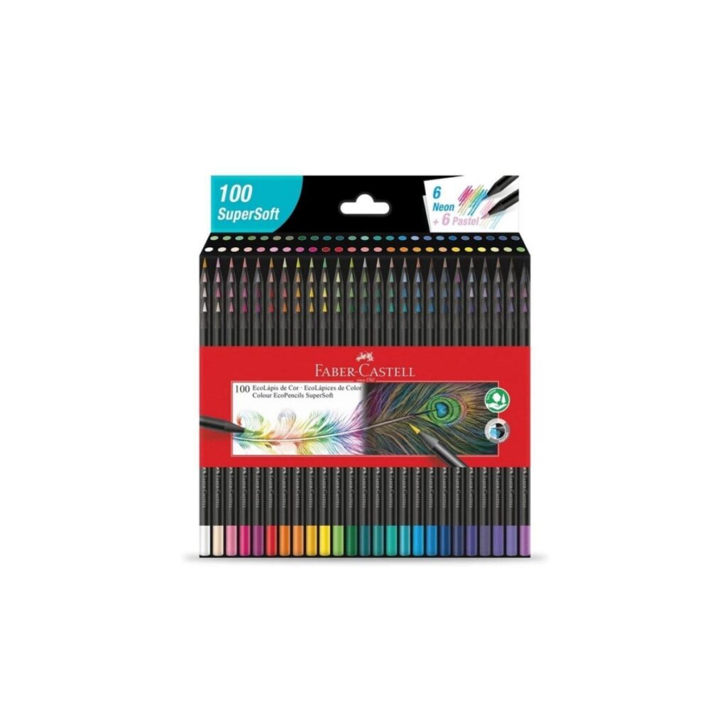 LAPICES DE COLORES FABER CASTELL X 100 SUPER SOFT 0665860