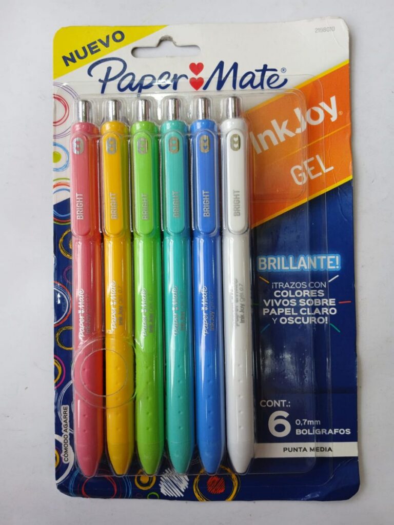 BOLIGRAFO PAPER MATE GEL BRILLANTE X6 0182535