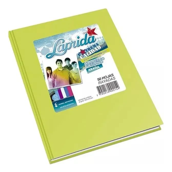 CUADERNO LAPRIDA ARAÑA T.D. VERDE MANZANA. X 50 HJS RAY.0011408