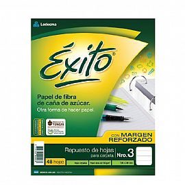 REPUESTO EXITO C/MARGEN REFORZADO X 48 H. RAYADO 0022045