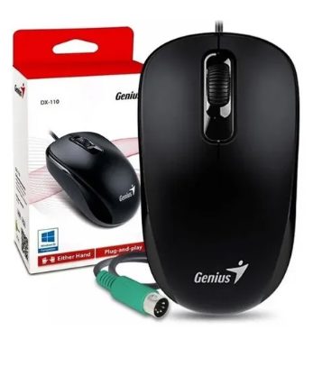MOUSE GENIUS DX-110 PS2 BLACK 0407792