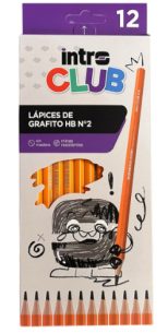 LAPICES DE GRAFITO X12 INTRO CLUB HB2
